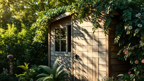 5 astuces pour dissimuler un abri de jardin avec style